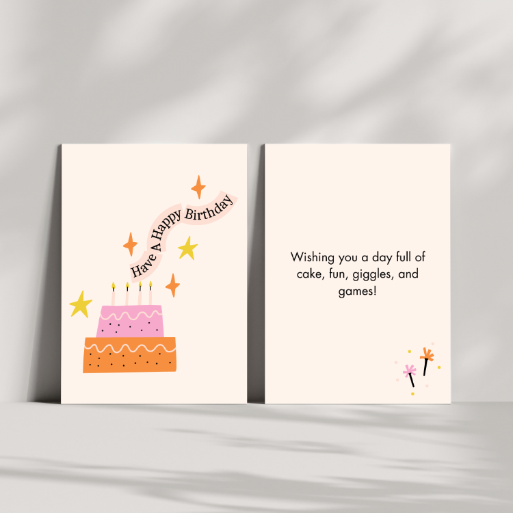 Magical Cake Custom Birthday Card from iKids