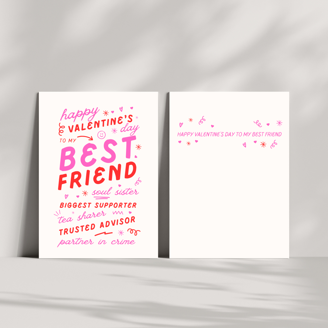 Best Friend Custom Valentine’s Day Card from iKids