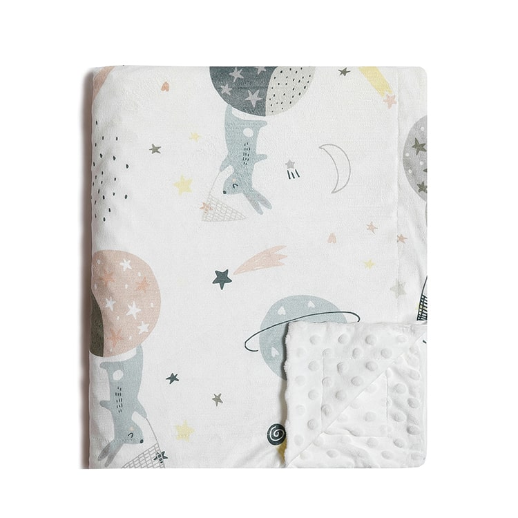 Big Minky Dot Blanket | Moon Rabbit