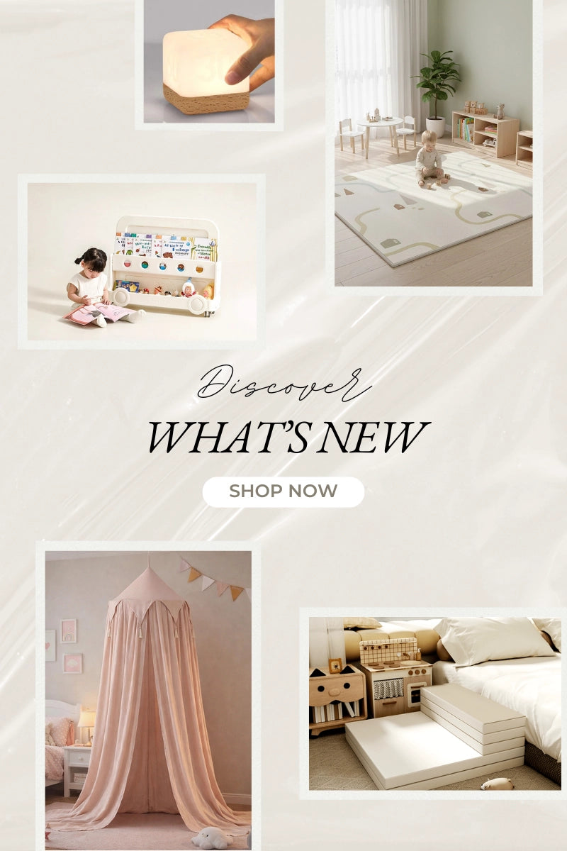 Collage of baby products and room decor new arrivals at iKids.co.za