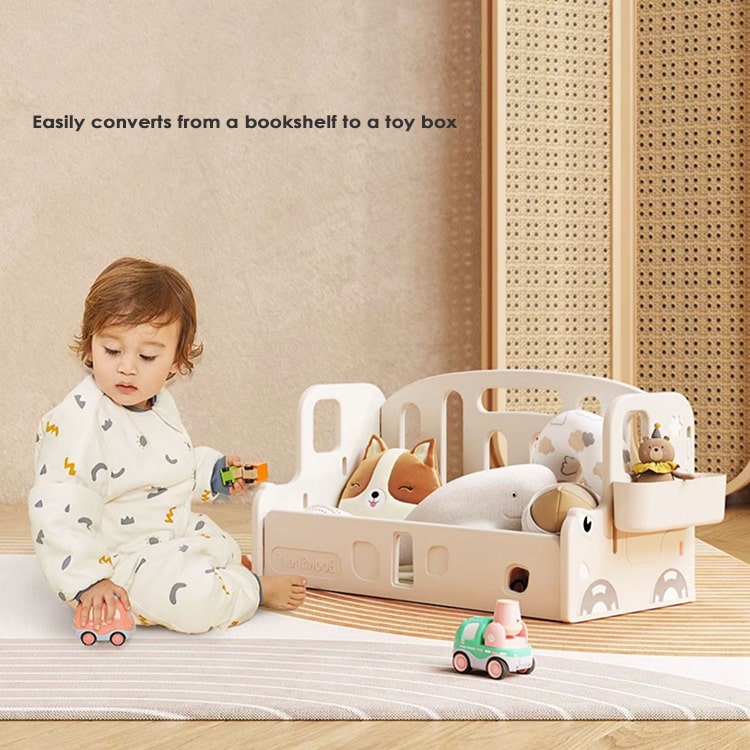 Convertible Tabletop Kids Bookshelf & Toy Storage