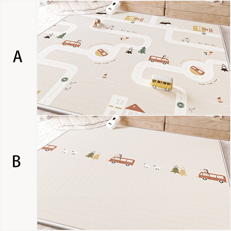 BabyGo City & Bus Reversible Play Mat - iKids