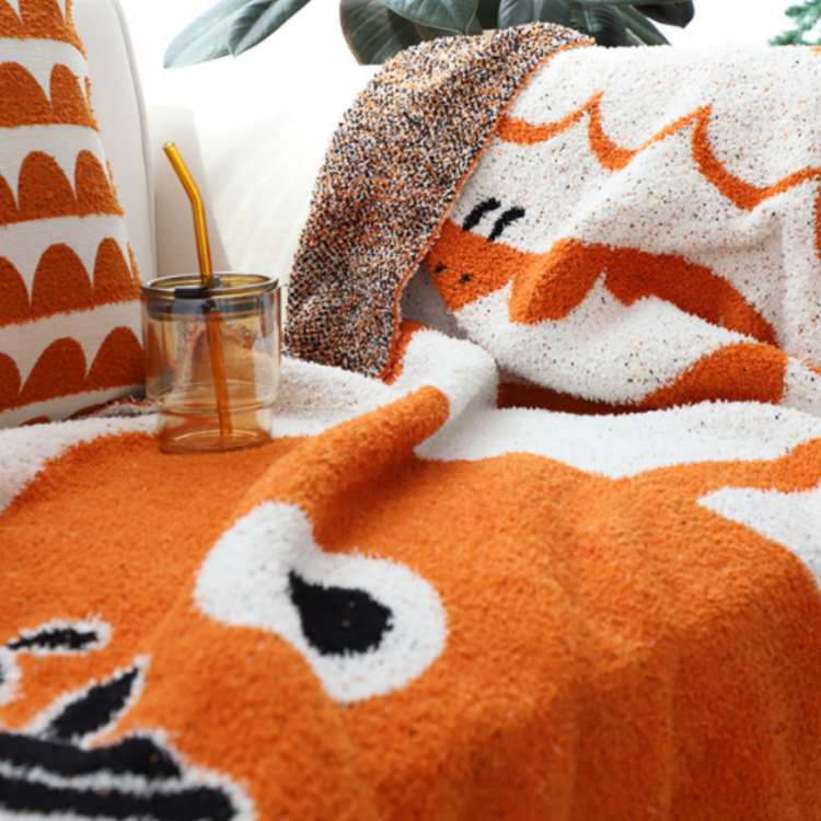 Cartoon Fuzzy Fleece Throw Blanket - iKids