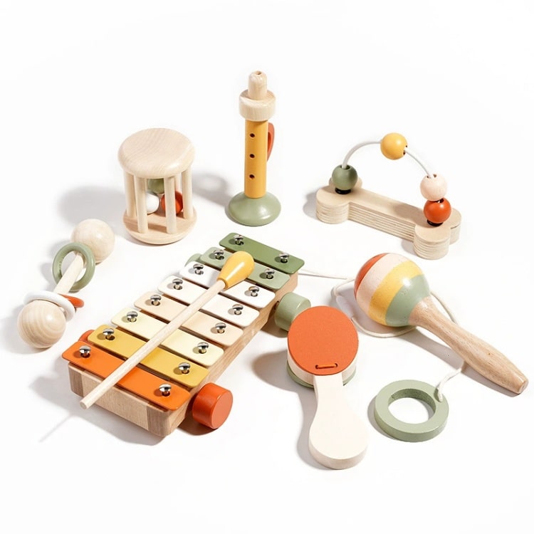 Wooden Music Instruments Set - iKids