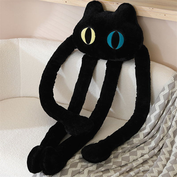 Long Leg Octopus Plush Pillow | Black Cat - iKids