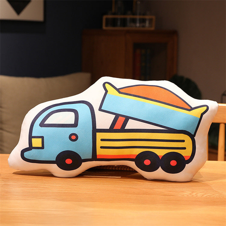 Cartoon Stuffed Vehicle Pillow | Dump Truck - iKids
