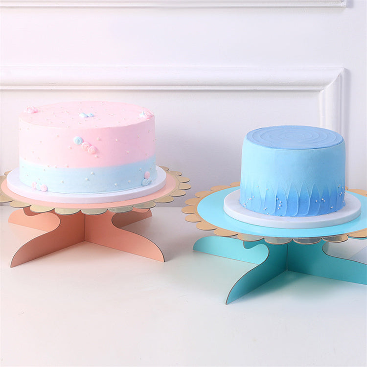 Paper Cake Stand | Blue | Single-Layer - iKids