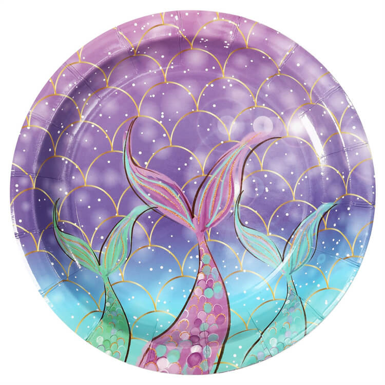 Party Tableware | Mermaid | 16 guests - iKids