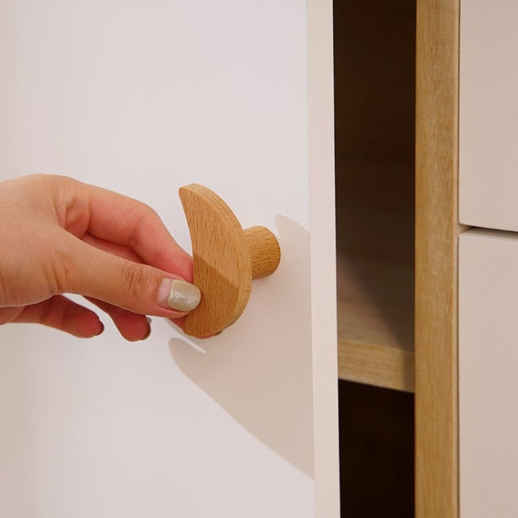 Wooden Cupboard Knob | Moon - iKids