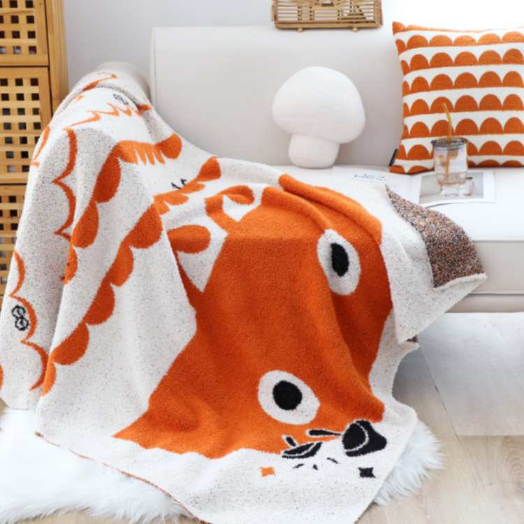 Cartoon Fuzzy Fleece Throw Blanket - iKids