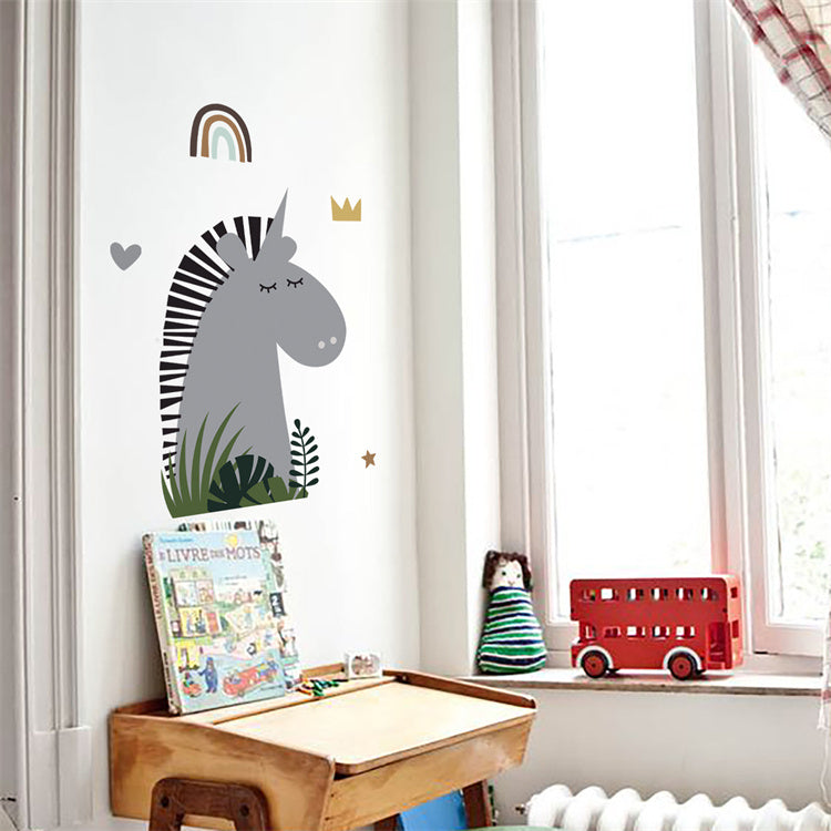 Animal Wall Decal | Unicorn & Rainbow - iKids