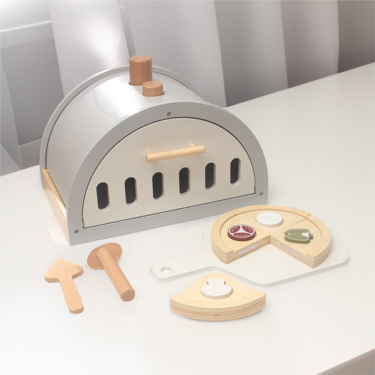 Wooden Pizza Oven Playset - iKids