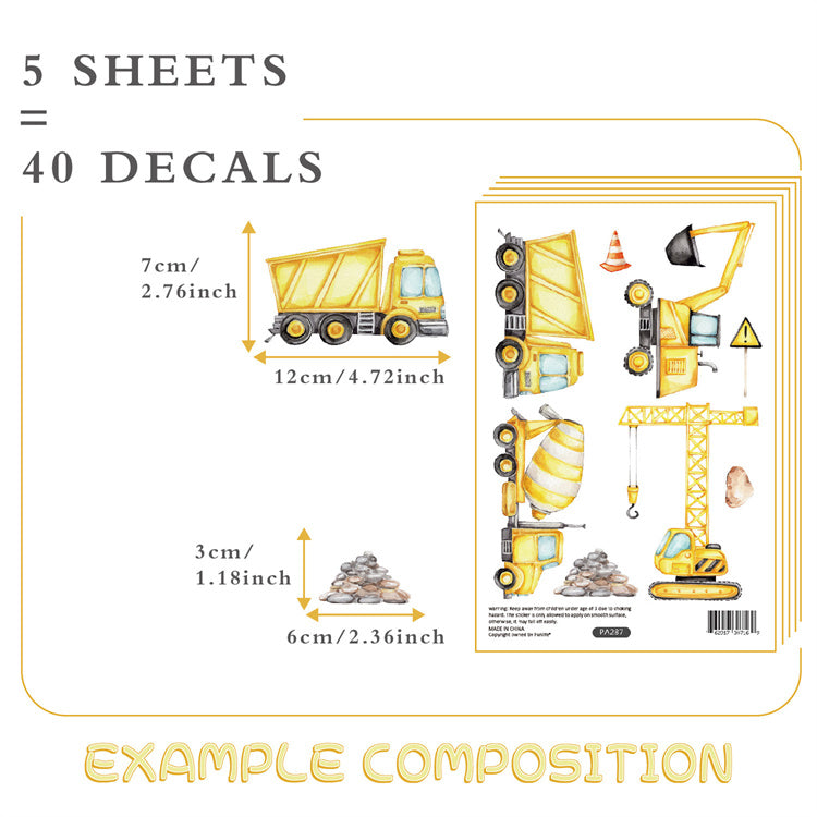 Sorbet Wall Decal | Construction - iKids