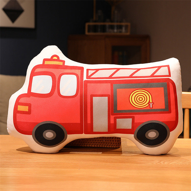 Cartoon Stuffed Vehicle Pillow | Fire Truck - iKids