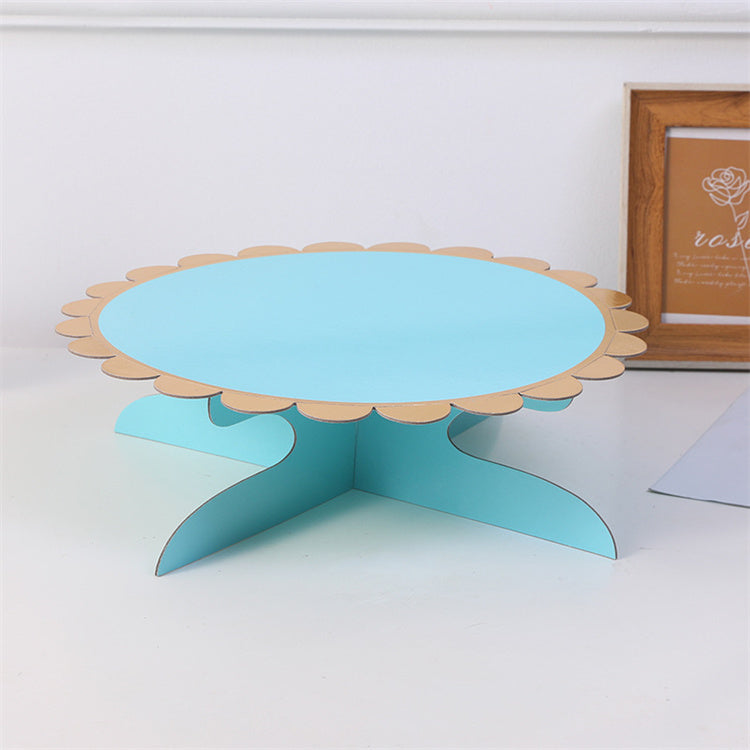 Paper Cake Stand | Blue | Single-Layer - iKids