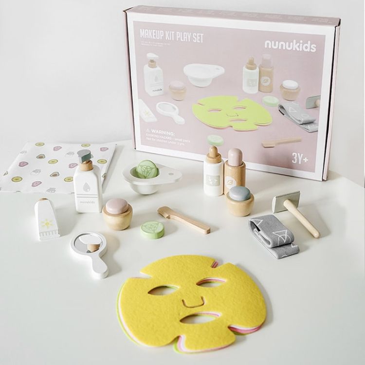Nunukids Wooden Makeup Kit Play Set - iKids