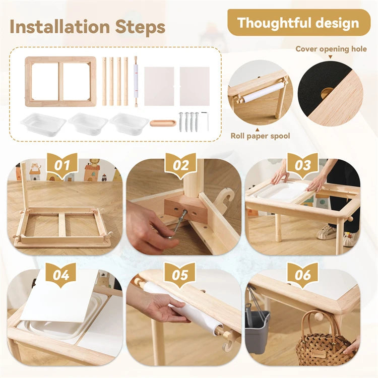 Multi-Functional 4-in-1 Kids Activity and Sensory Table at iKids.co.za
