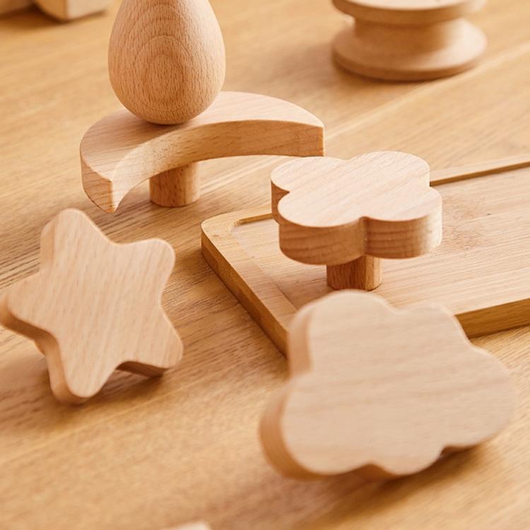 Wooden Cupboard Knob | Moon - iKids