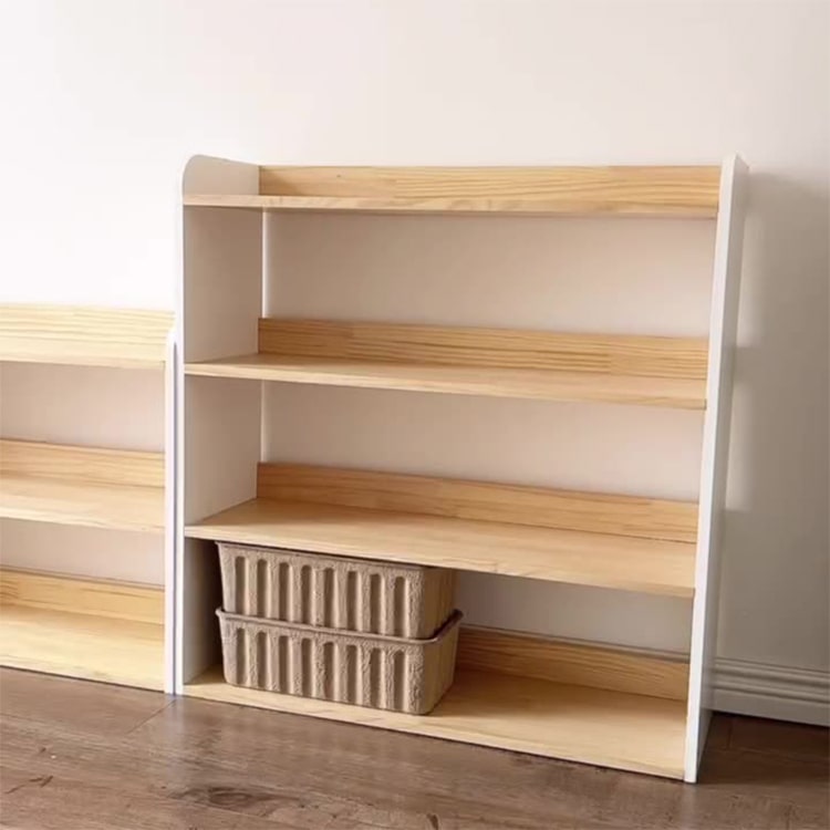 Open-Back Kids Bookshelf | Large Montessori Shelf - iKids