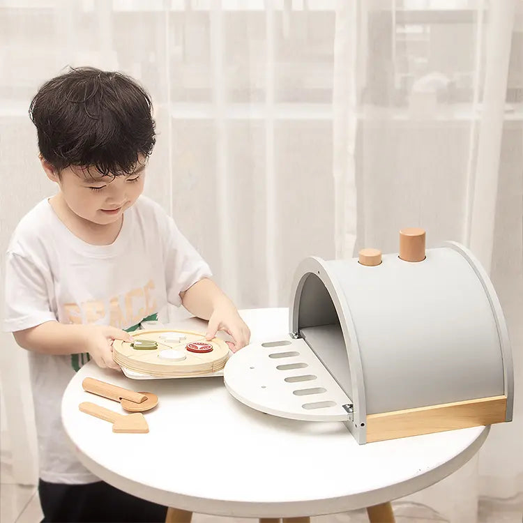 Wooden Pizza Oven Playset - iKids