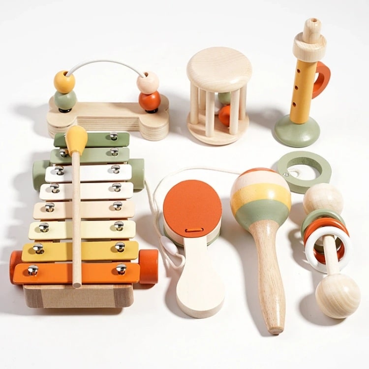 Wooden Music Instruments Set - iKids