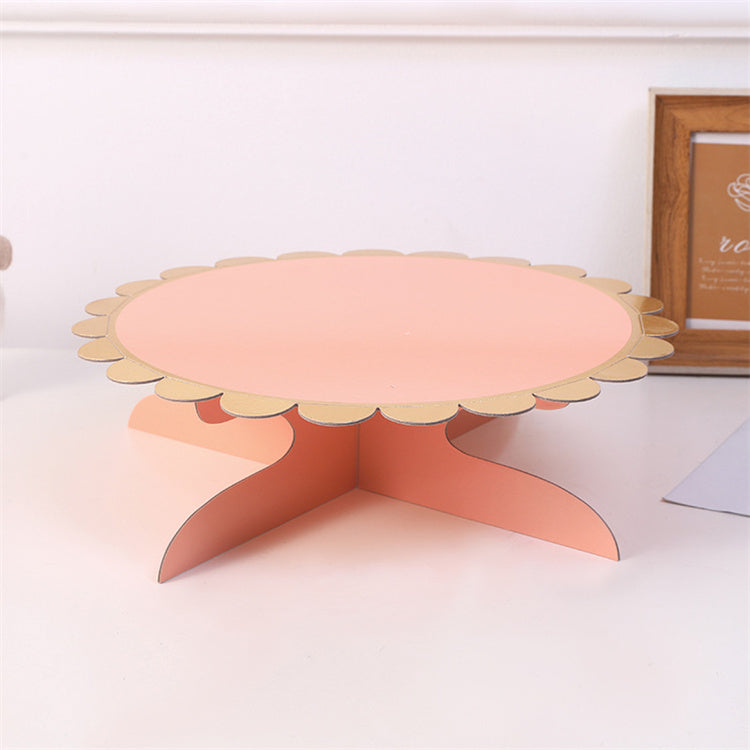 Paper Cake Stand | Pink | Single-Layer - iKids