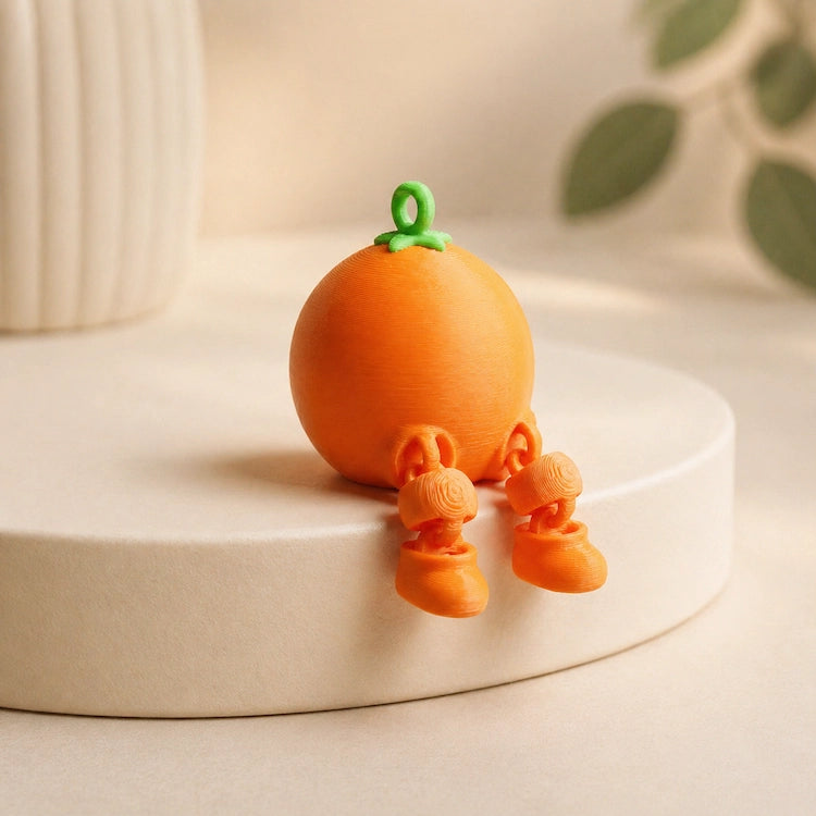 3D Printed Articulated Fruit Fidget Orange from iKids Studio