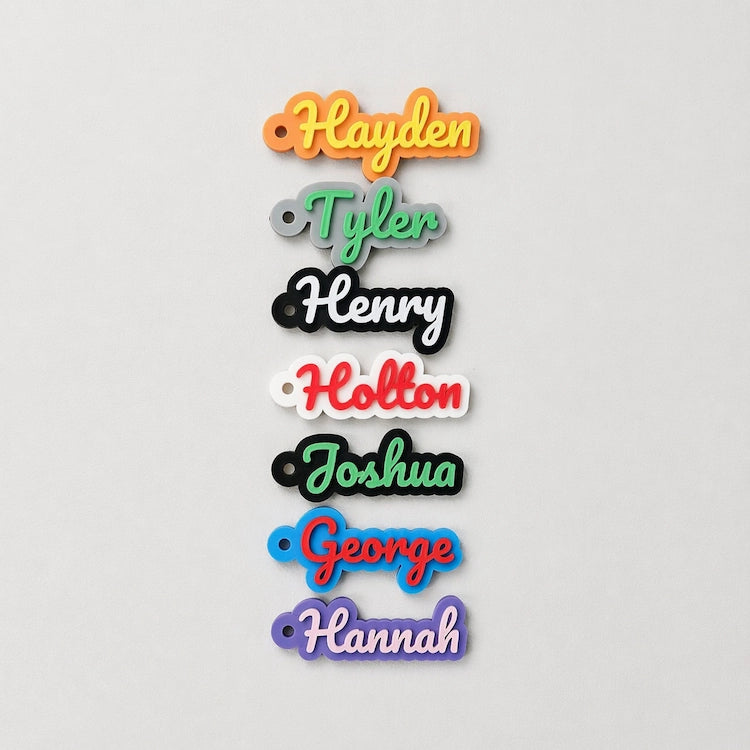 Pacifico Font Custom 3D Printed Name Keychain from iKids.co.za