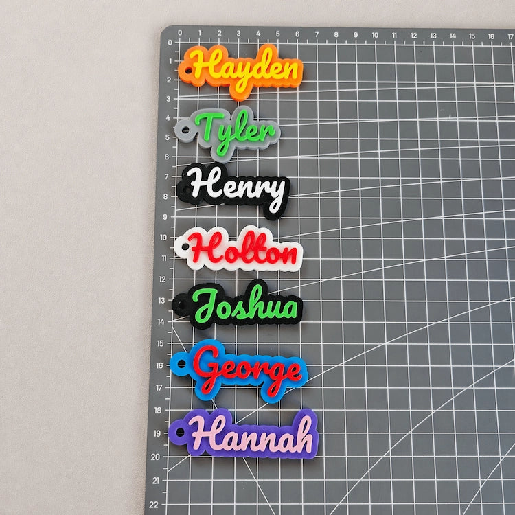 Pacifico Font Custom 3D Printed Name Keychain from iKids.co.za