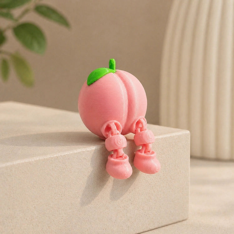 3D Printed Articulated Fruit Fidget Peach from iKids Studio