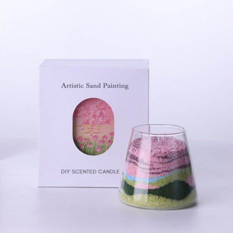 DIY Sand Painting Scented Candle | Rose - iKids