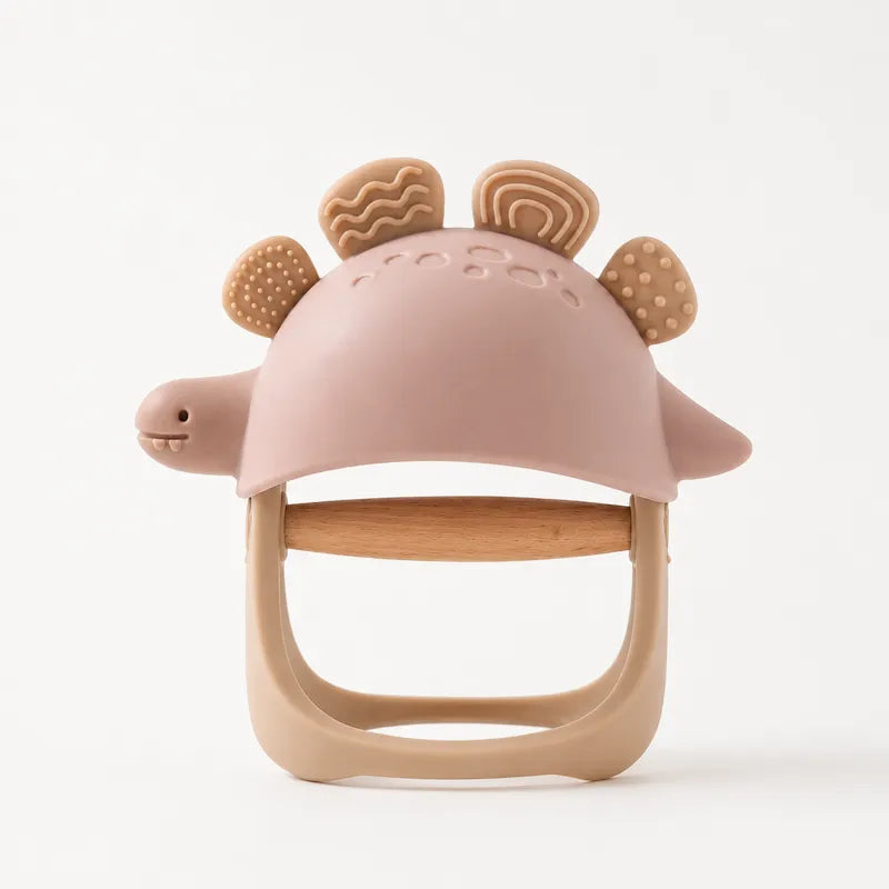 Pink Baby Dinosaur Teether Toy from iKids.co.za