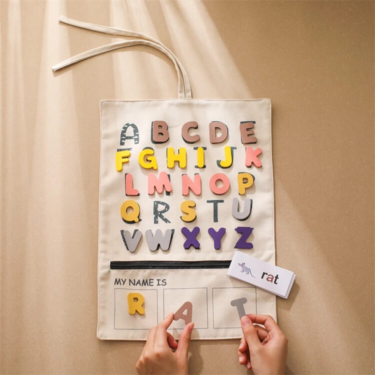 Montessori Alphabet Recognition Canvas Bag - iKids