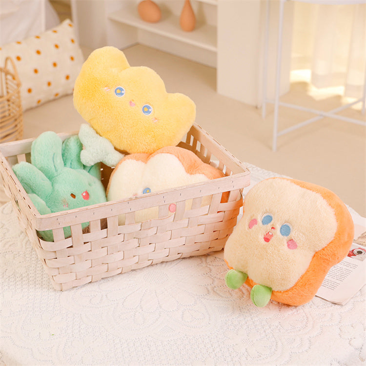 Small Fluffy Plushie Cushion | Toast - iKids