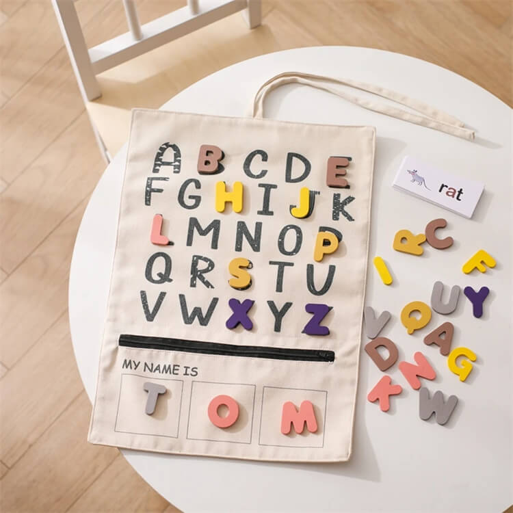 Montessori Alphabet Recognition Canvas Bag - iKids