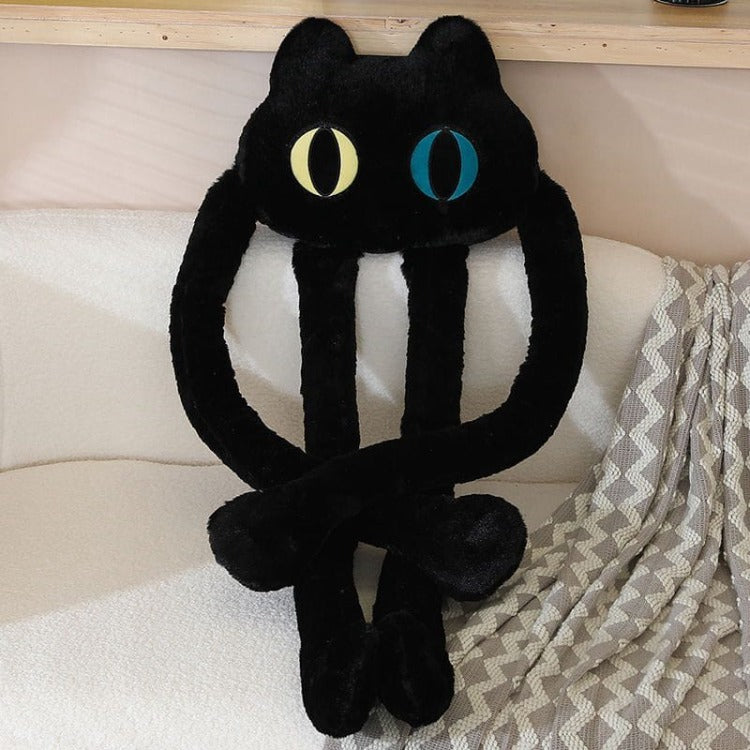 Long Leg Octopus Plush Pillow | Black Cat - iKids