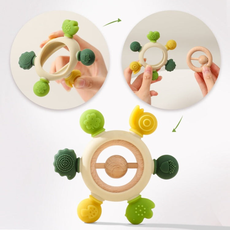 Forest Jingle Baby Teether | Green - iKids