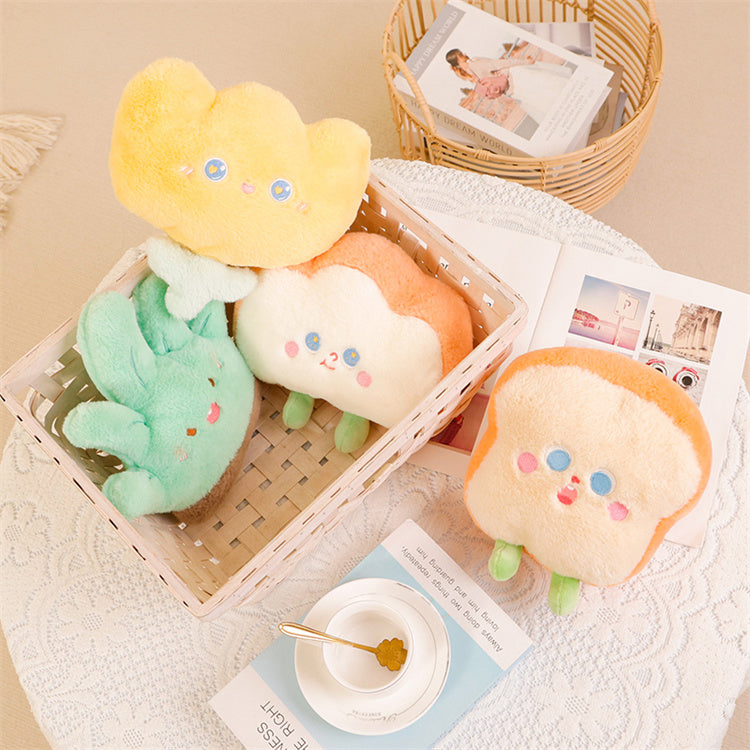 Small Fluffy Plushie Cushion | Toast - iKids