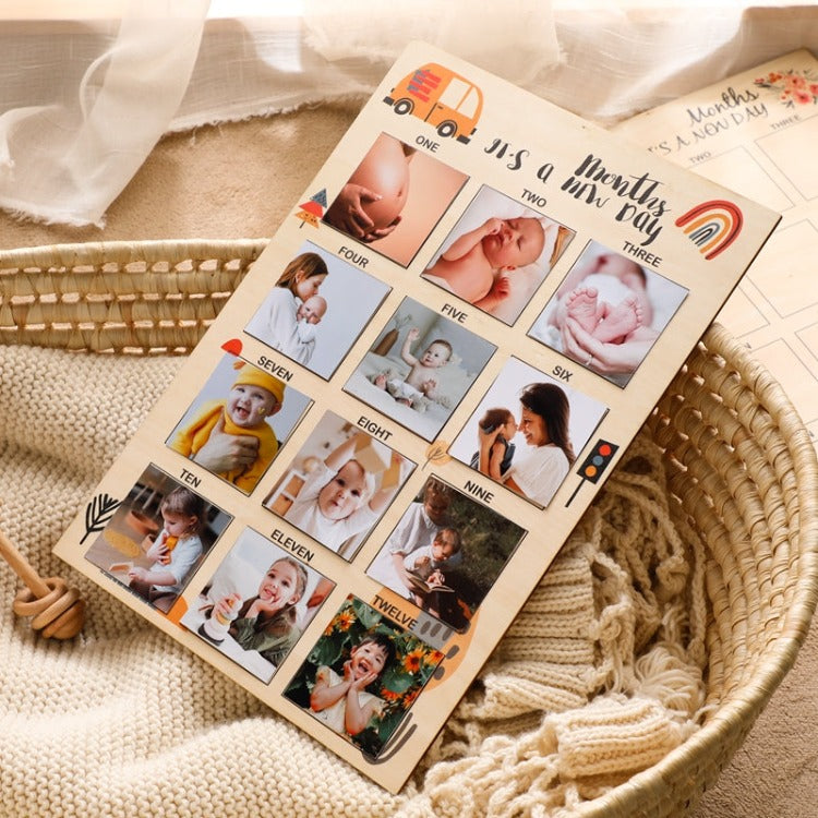 Monthly Milestone Photo Frame | Car | iKids
