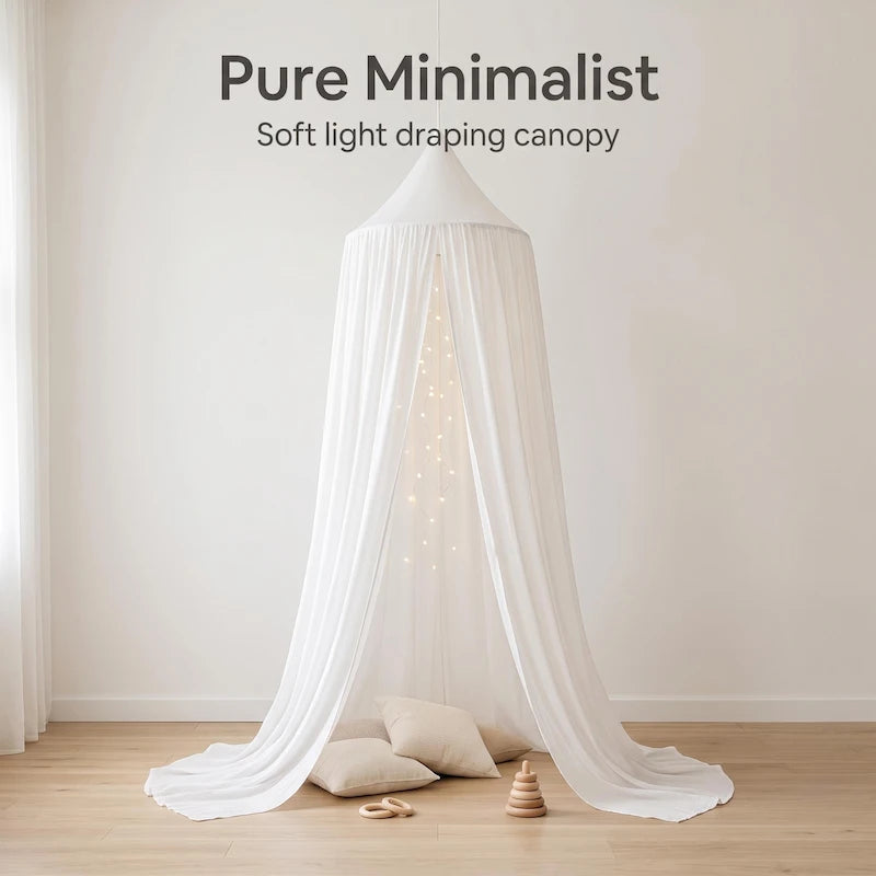 White Hanging Tent Canopy in Nursery Room from iKids.co.za