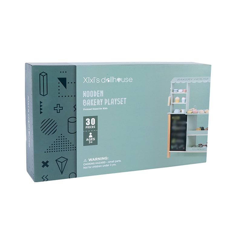 Nunukids Wooden Bakery Doll House Package Box