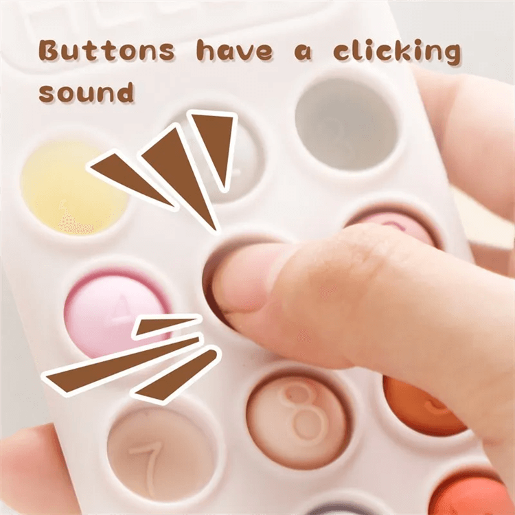 Beige Silicone Cell Phone Teether - iKids