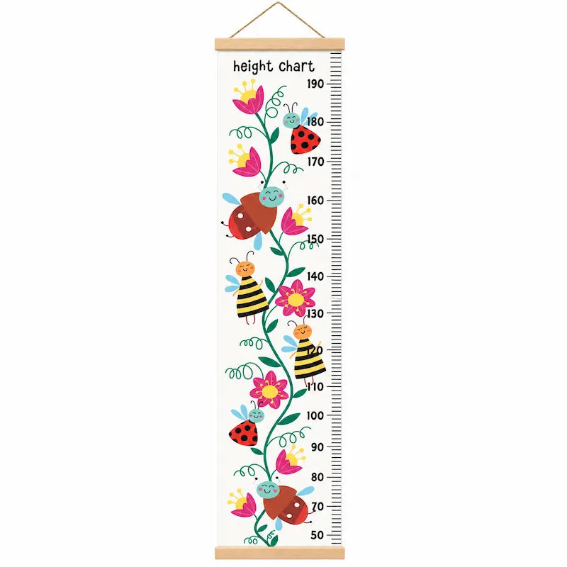Garden & Bees Wide Height Growth Chart from iKids.co.za