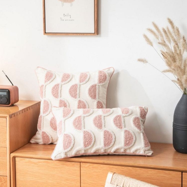 Cotton Candy Plush Lumbar Pillow | Semicircle - iKids