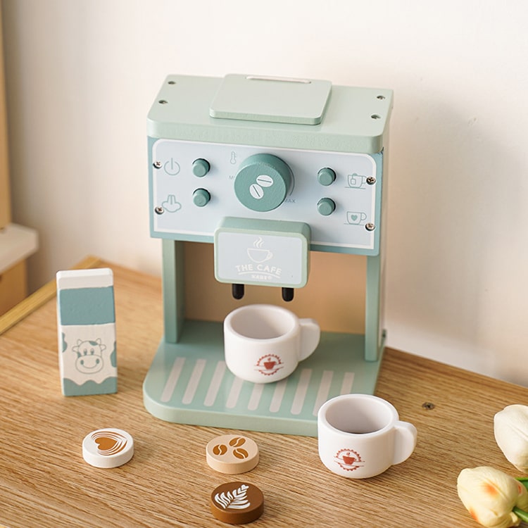 Kabi Wooden Coffee Maker Pretend Toy - iKids