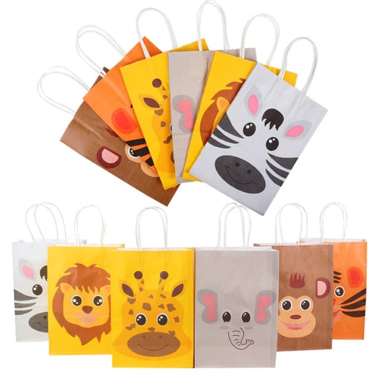 Paper Party Bag | Jungle | 12 Pcs - iKids