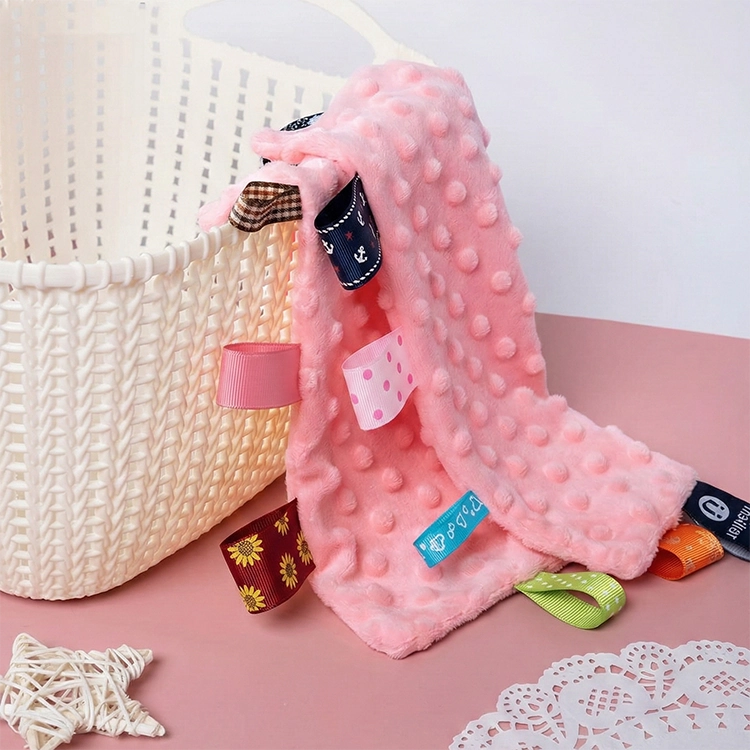 Pink Taglet Security Blanket by iKids