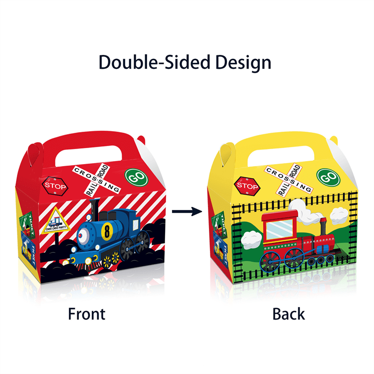 All Aboard Train 12 Pcs Party Favor Box - iKids