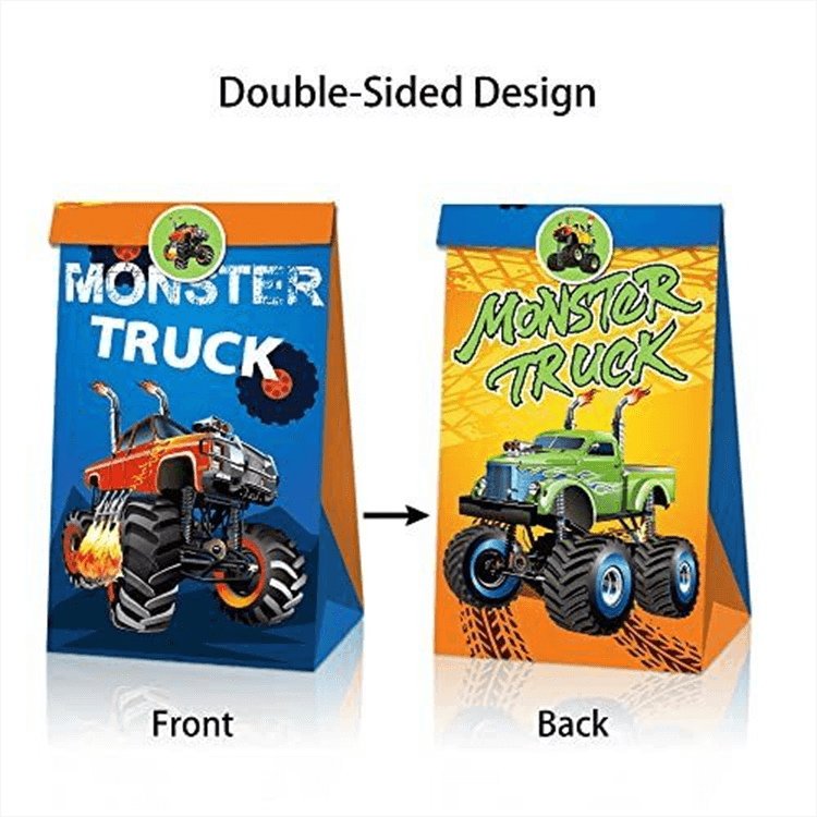 Monster Truck 12 Pcs Paper Party Bag - iKids
