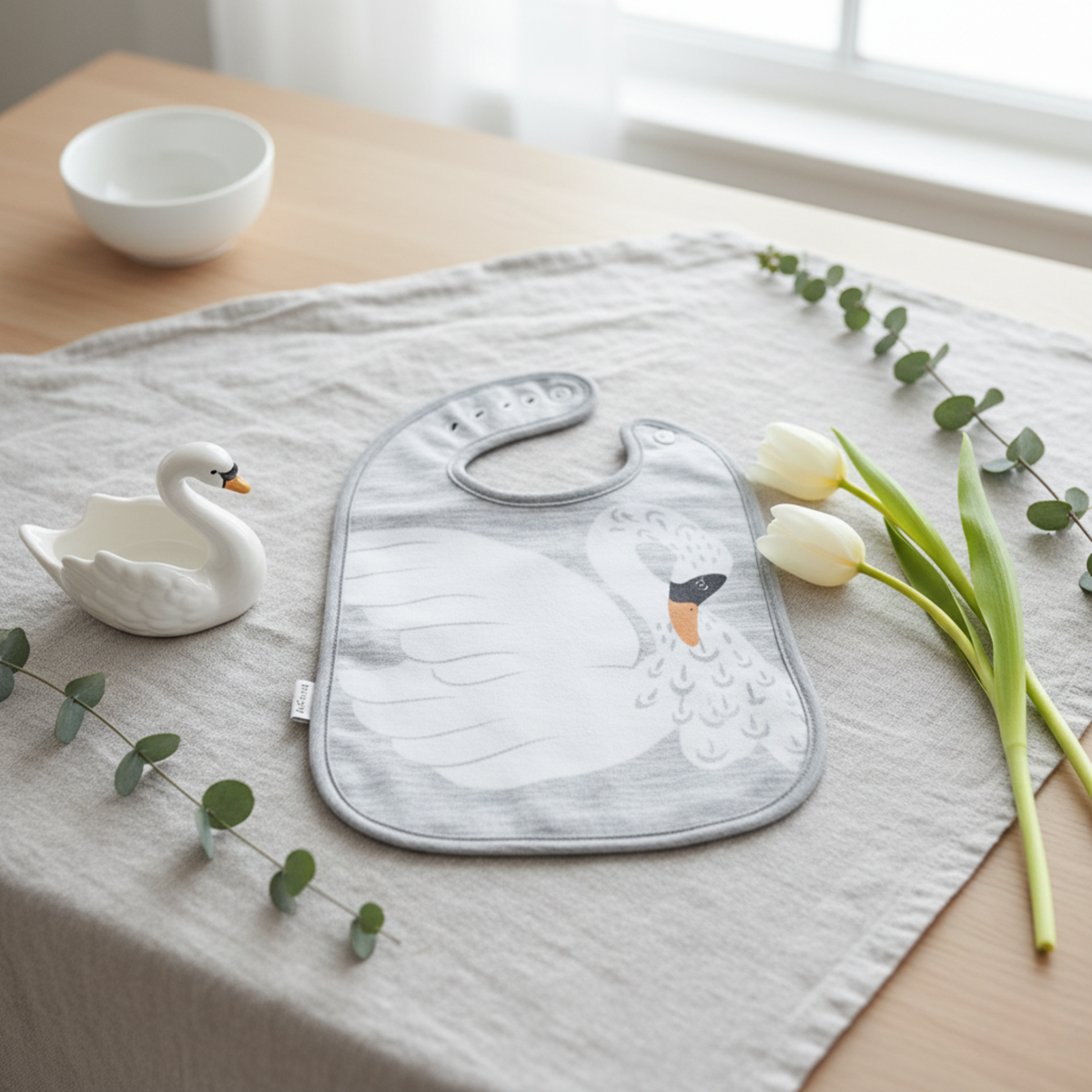 Forest Face Bib | Swan